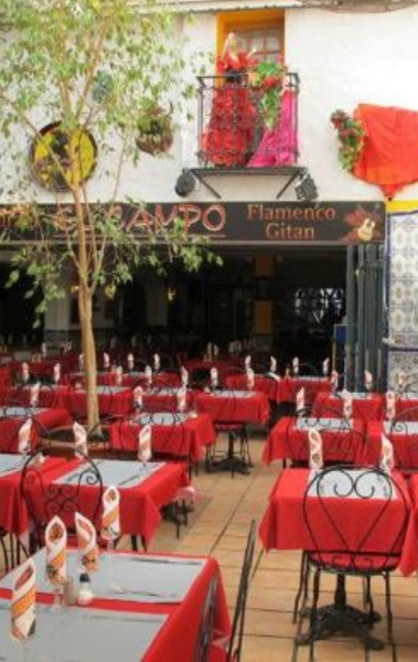 El Campo, restaurant familial du centre des Saintes-Maries-de-la-Mer, propose des plats faits maison (paëlla, moules à la provençale), terrasse conviviale, cuisine méditerranéenne et ambiance festive.